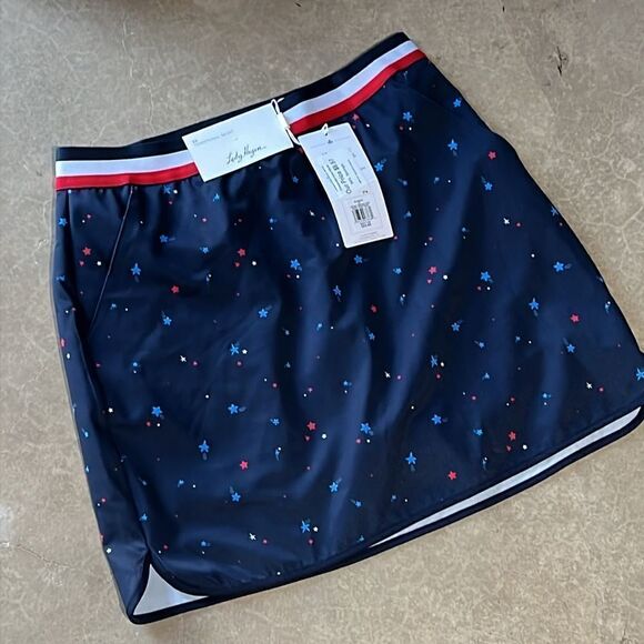 Lady Hagen Golf Skort Size XS Blue Patriotic Star 4th of July Skirt NEW B22 - Picture 5 of 9